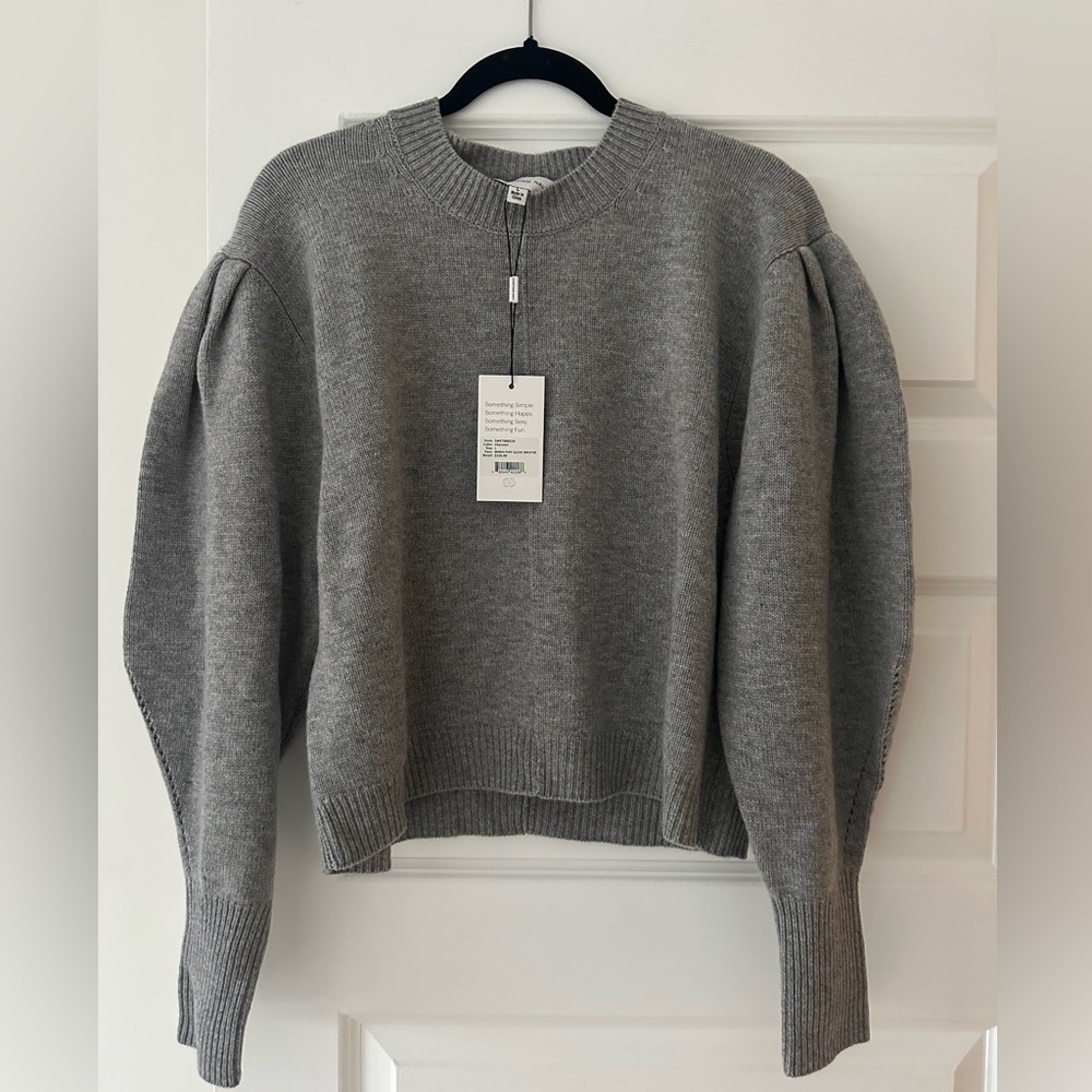 NWT - Something Navy Minnie puff sleeve sweater